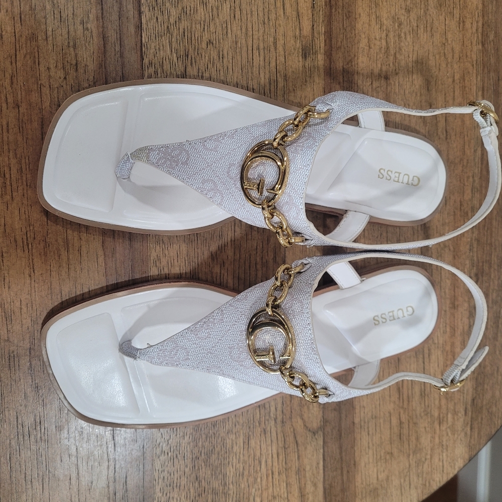 Guess woman sandals faux leather size 8 - Picture 8 of 11